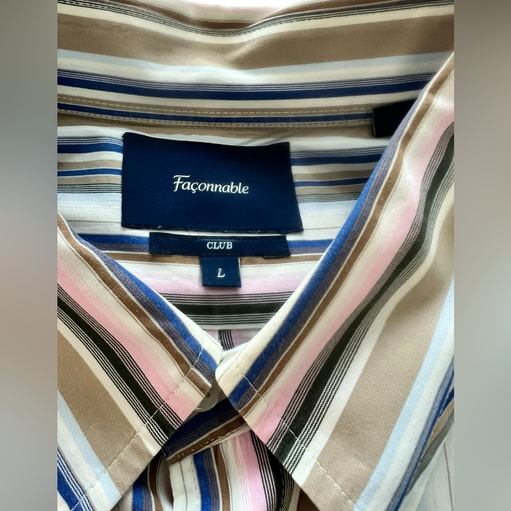 Faconnable Multicolor Casual Button Down Shirt‎ S… - image 4